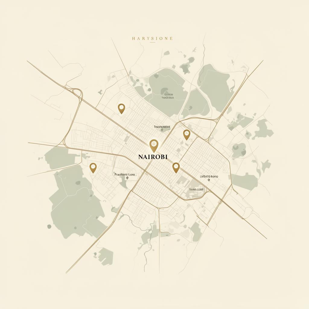 Map of Nairobi pickup area